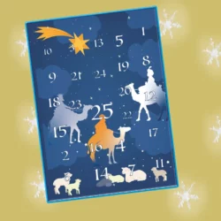 Calendrier de l'Avent bleu