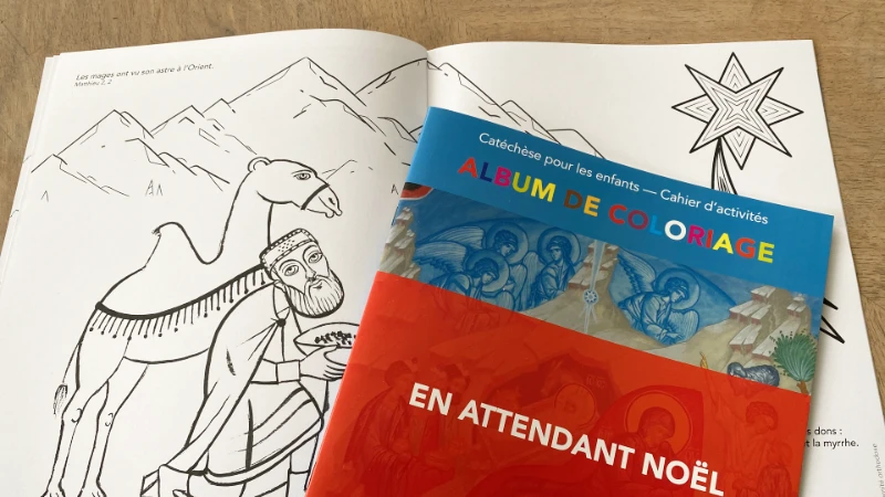 En attendant Noël, album de coloriage ; les rois mages