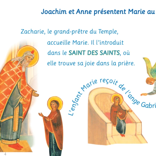 Marie mère de notre Dieu raconté aux enfants, exemple page intérieur