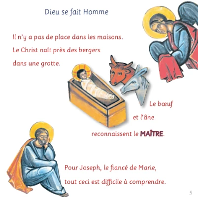 Noël raconté aux enfants, une page interieur